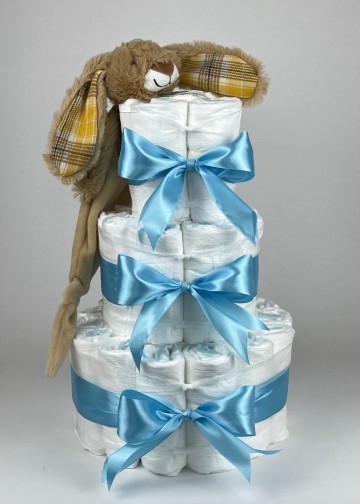 Chouette chouette luiertaart happy horse tuttle konijn riley hemels blauw