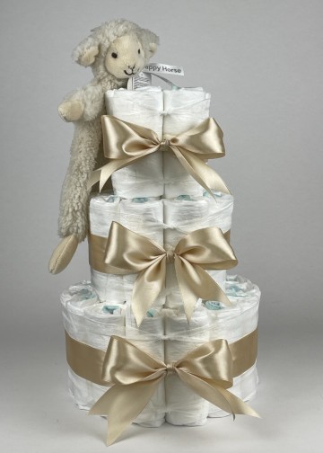 Chouette chouette luiertaart happy horse tuttle lamb leo beige