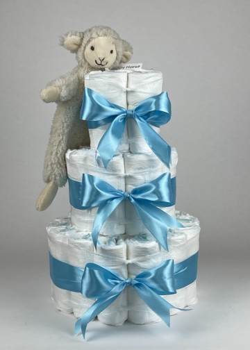 Chouette chouette luiertaart happy horse tuttle lamb leo hemels blauw