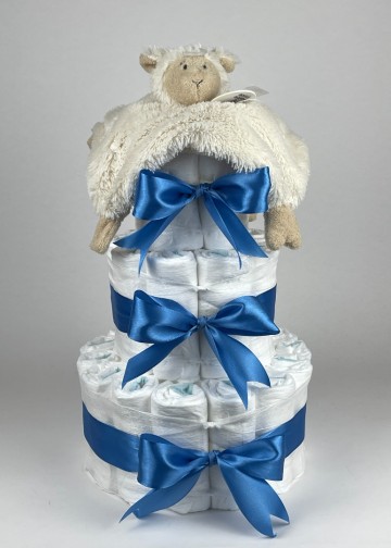 Chouette chouette luiertaart happy horse tuttle lammy beige   diep blauw