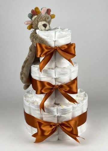 Chouette chouette luiertaart happy horse tuttle leeuw leon koper