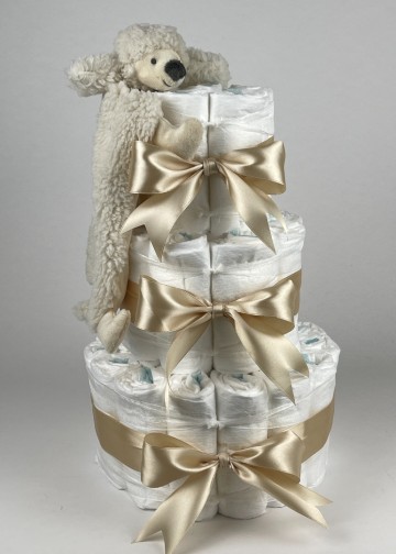 Chouette chouette luiertaart happy horse tuttle poodle peter beige