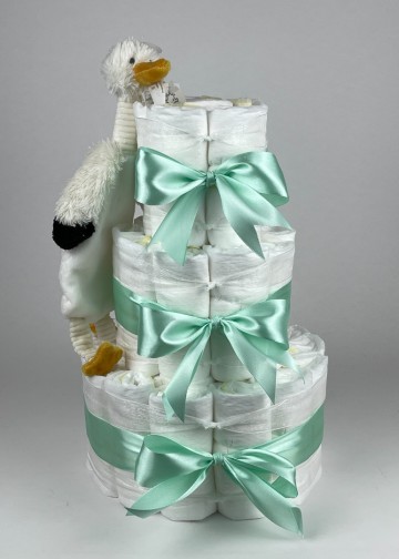 Chouette chouette luiertaart happy horse tuttle stork sky groen