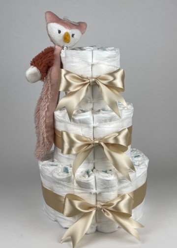 Chouette chouette luiertaart happy horse tuttle uil olivia beige