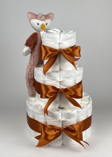 Chouette chouette luiertaart happy horse tuttle uil olivia koper