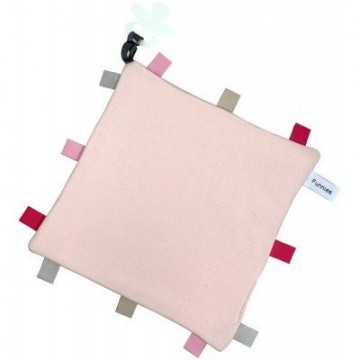 Funnies knuffeldoek labels blush roze 0