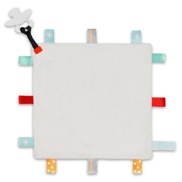 Funnies knuffeldoek labels wit