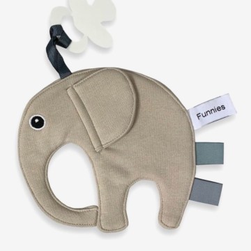 Funnies knuffeldoekje olifant ollie cream 0
