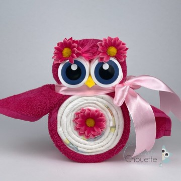 Kleine luieruil fuchsia roze