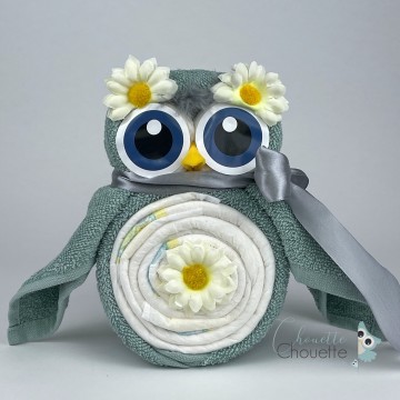 Kleine luieruil stone groen grijs