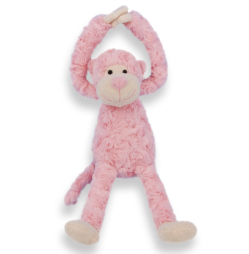 Knuffel funnies aapje roze 01