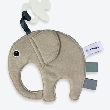 Kraamcadeau funnies knuffeldoekje ollie cream 0