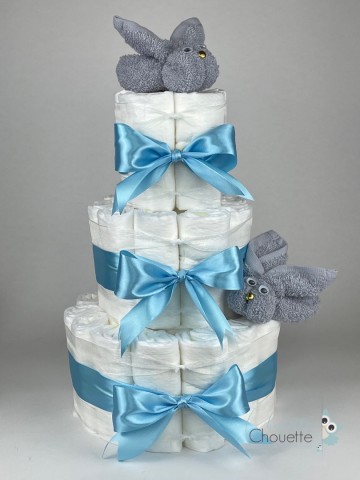 Lueirtaart konijnen grijs   hemels blauw