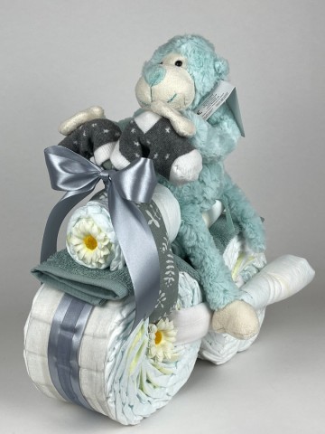 Luiermotor aap groen 0010 1