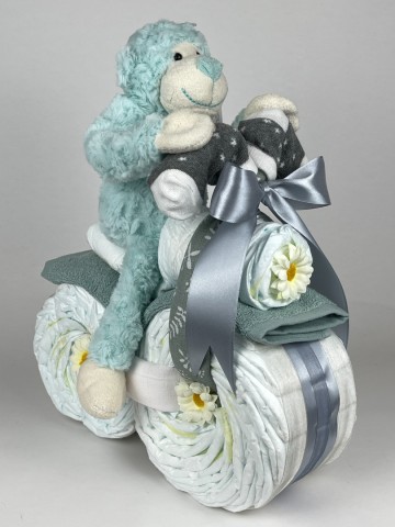 Luiermotor aap groen 0010 2