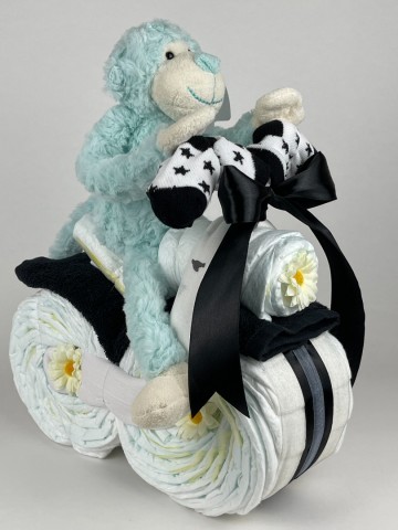 Luiermotor funnies aap groen 0012 2