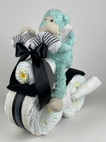 Luiermotor funnies aap groen 0013 1