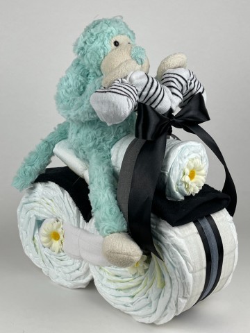 Luiermotor funnies aap groen 0013 2