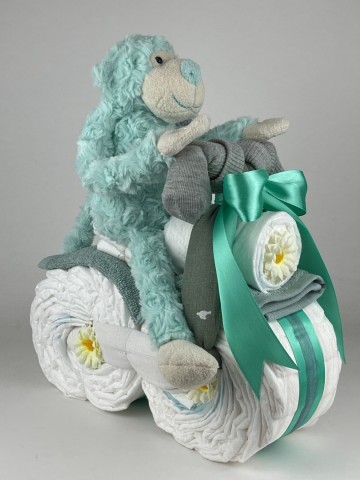 Luiermotor funnies aap groen 2