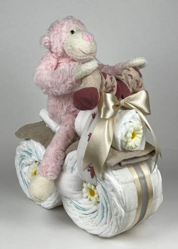 Luiermotor funnies aap roze 0016 2