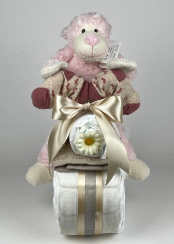 Luiermotor funnies aap roze 0016 3