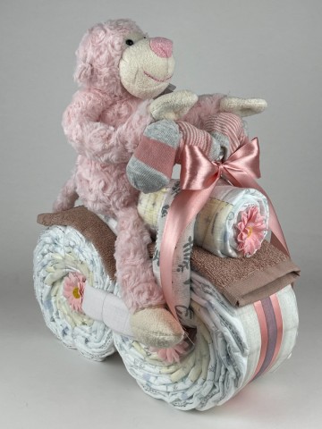 Luiermotor funnies aap roze 0021 2