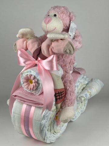 Luiermotor funnies aap roze 0022 1