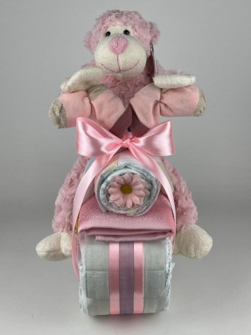 Luiermotor funnies aap roze 0022 3