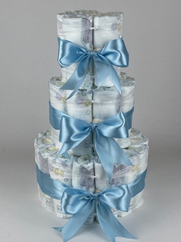 Luiertaart basic 40 blauw   2