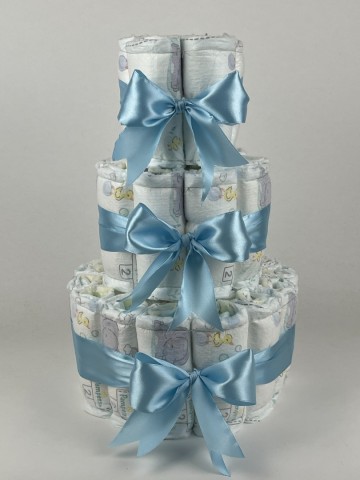 Luiertaart basic 40 blauw 2