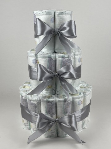 Luiertaart basic 40 grijs   2