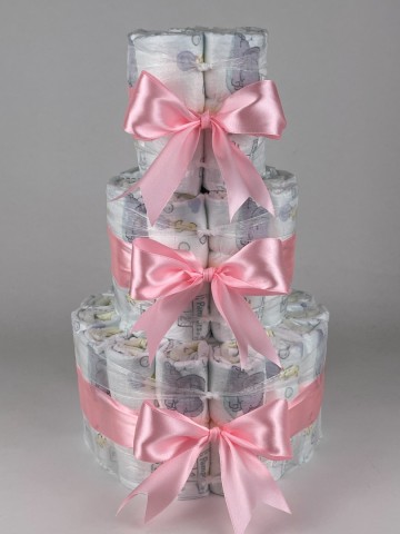 Luiertaart basic 40 roze   2