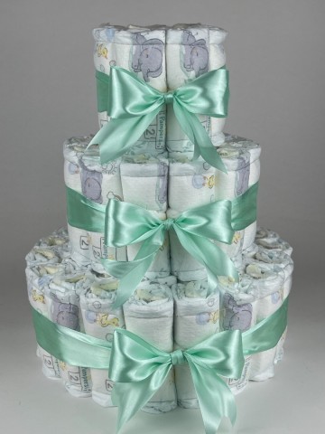 Luiertaart basic 64 groen   2