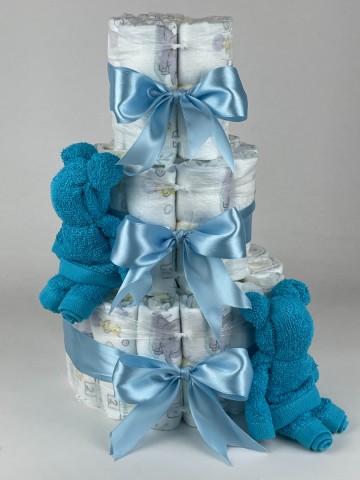 Luiertaart beren aqua blauw   blauw   2