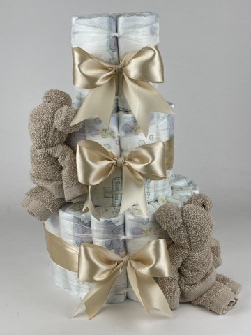 Luiertaart beren cream   beige   2