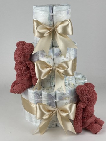 Luiertaart beren koper   beige   2