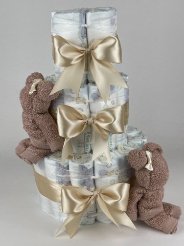 Luiertaart beren pinkstone   beige   2