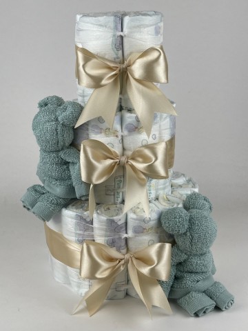 Luiertaart beren stone groen   beige   2