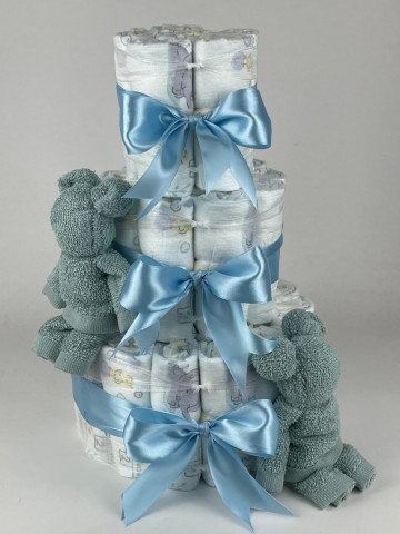 Luiertaart beren stone groen   blauw   2