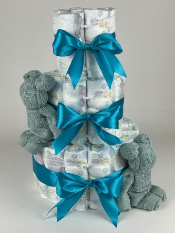 Luiertaart beren stone groen   petrol  2