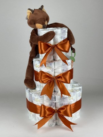 Luiertaart bunnies by the bay speenknuffel vos foxy koper   2