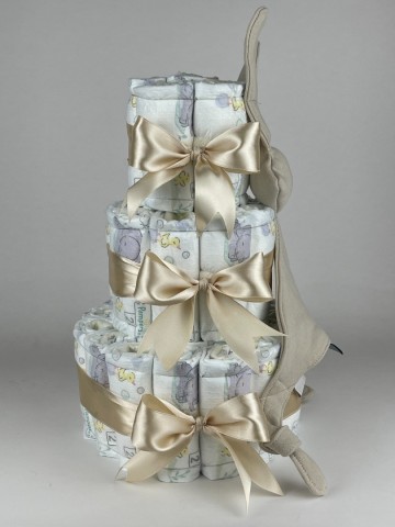 Luiertaart funnies konijn snoes cream   beige   2