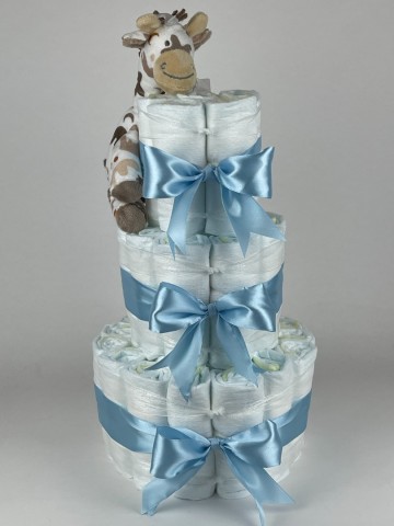 Luiertaart happy horse giraffe gino blauw 2