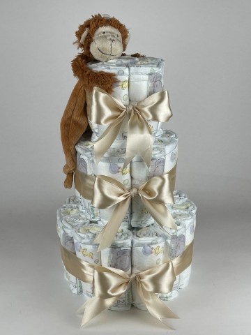 Luiertaart happy horse tuttle aap micha beige   2