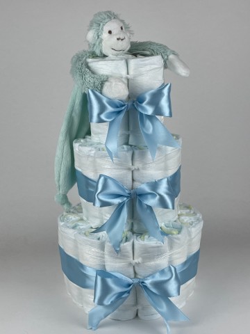 Luiertaart happy horse tuttle aap mickey lagoon   blauw 2