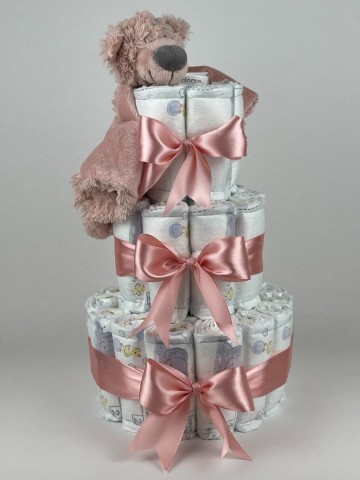 Luiertaart happy horse tuttle beer brim donker poeder roze   2