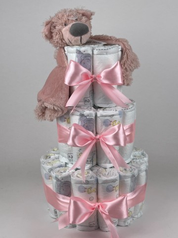 Luiertaart happy horse tuttle beer brim roze   2