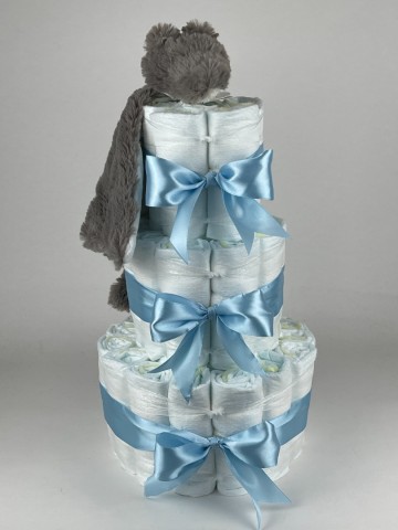 Luiertaart happy horse tuttle croco collin blauw 2