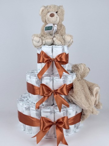 Luiertaart happy horse tuttle en knuffel beer boogie beige   koper 64   2
