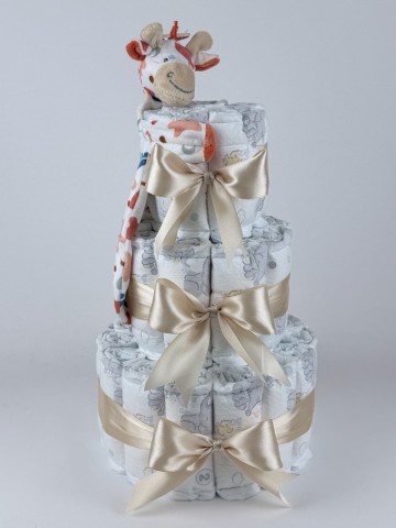 Luiertaart happy horse tuttle giraffe gilles beige 2